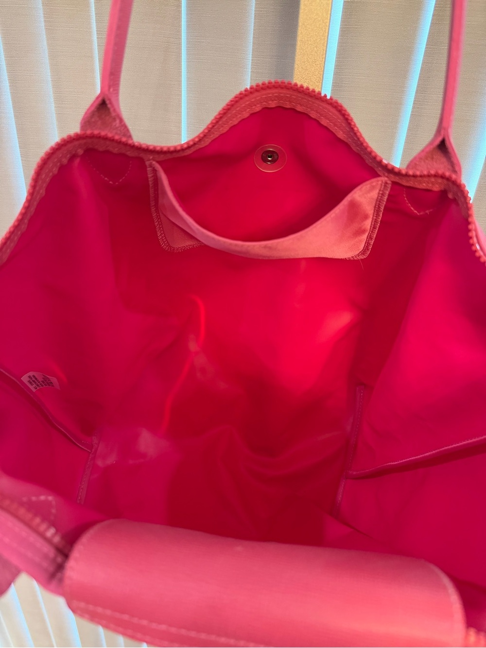 Longchamp Pink Nylon Le Pliage Tote - large - Picture 2 of 5